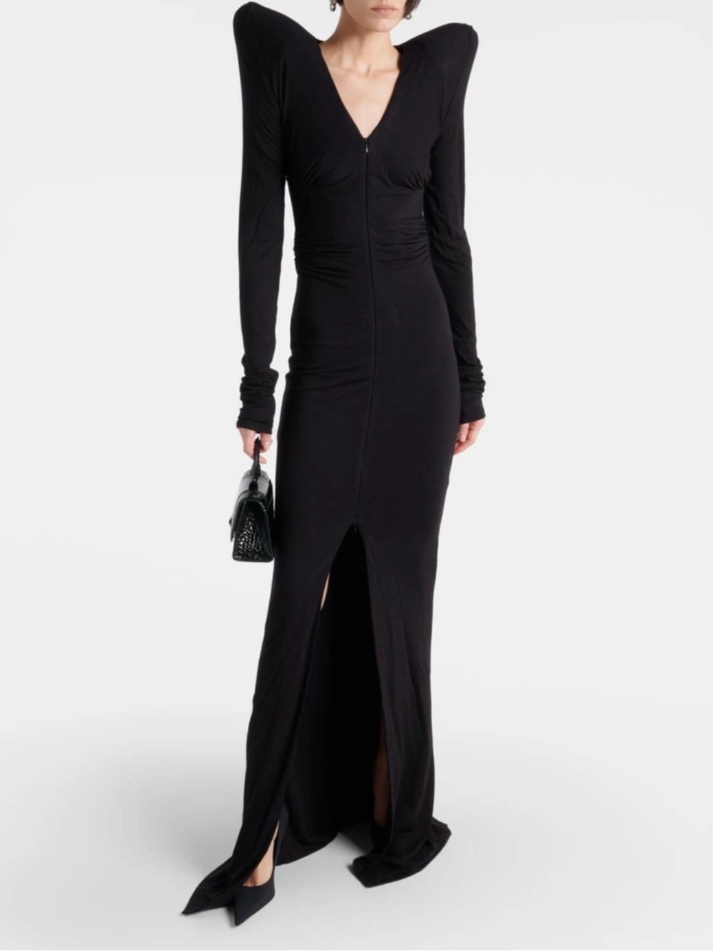 ENTIRE STUDIOS Ruched Jersey Maxi Dress purchased from MyTheresa.com Size Large